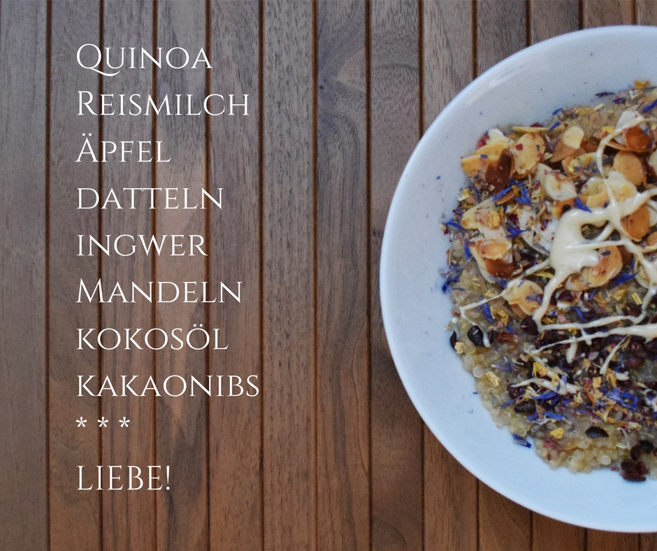Auf Engelsflügeln durch den Tag: Quinoa--Porridge